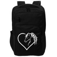 Horse Head With A Heart Riding Horse Impact Tech Backpack