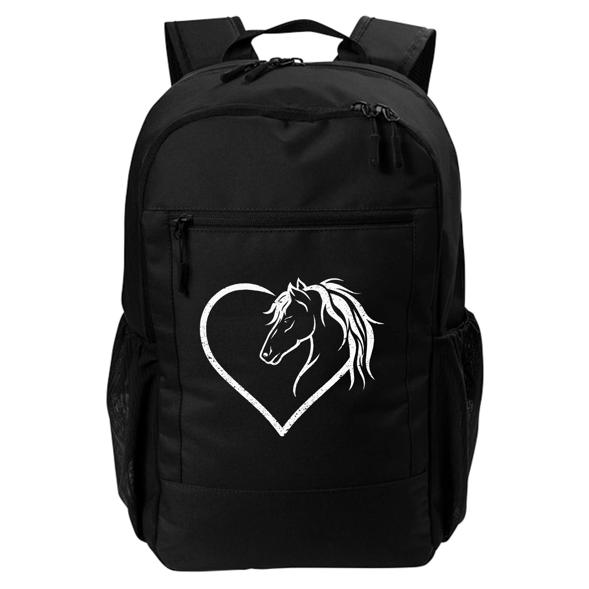Horse Head With A Heart Riding Horse Backpack
