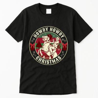Howdy Howdy Western Christmas Tall T-Shirt