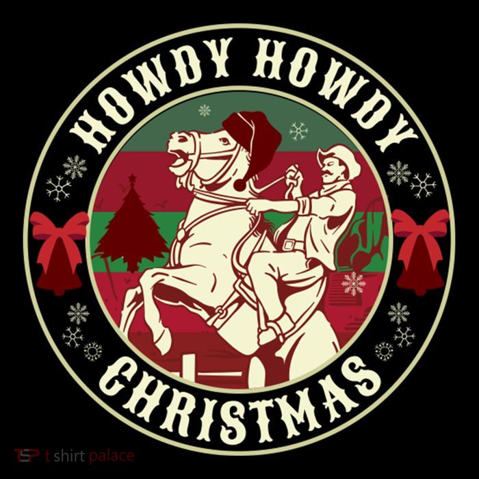 Howdy Howdy Western Christmas Women's V-Neck T-Shirt