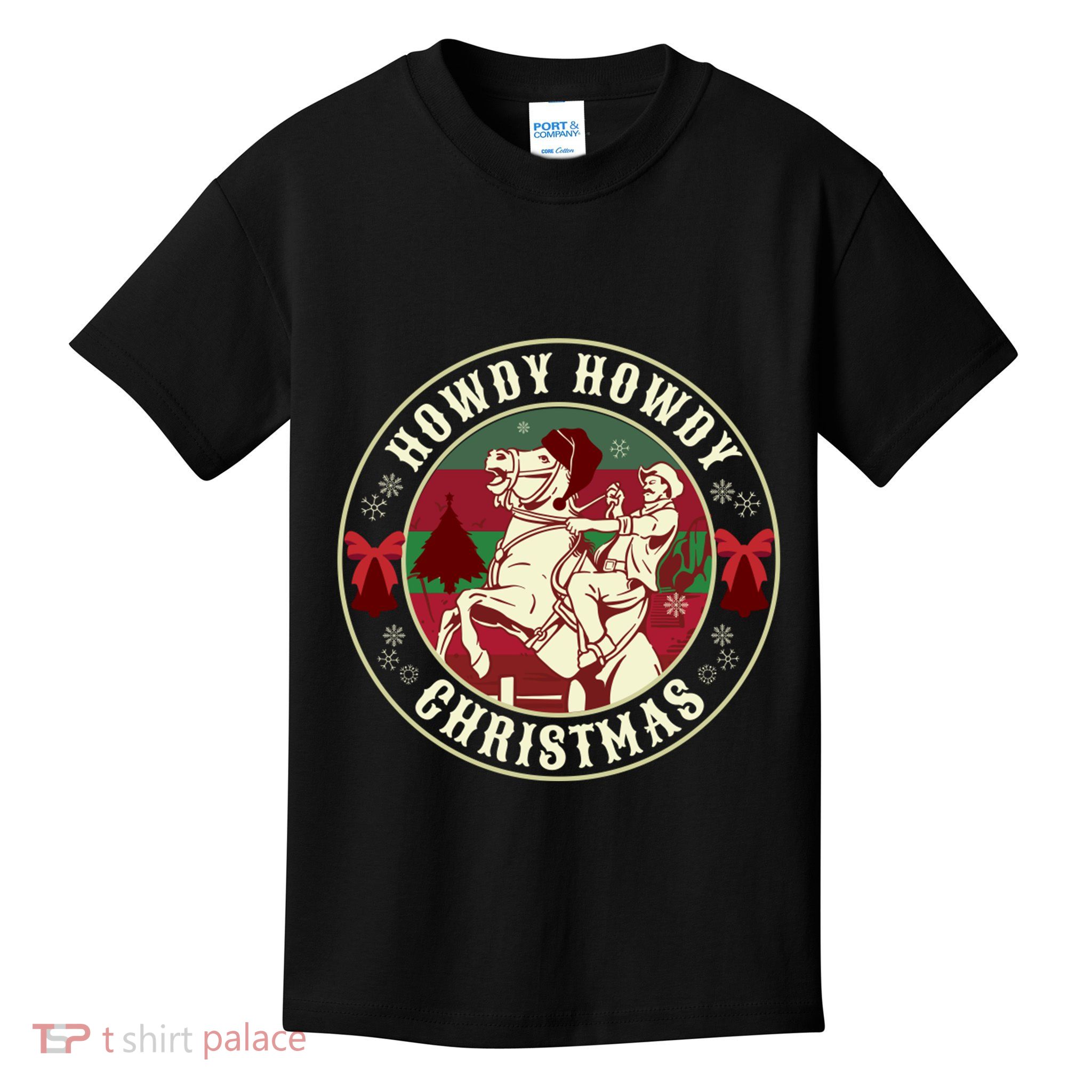 Howdy Howdy Western Christmas Kids T-Shirt