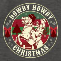 Howdy Howdy Western Christmas Vector Backpack