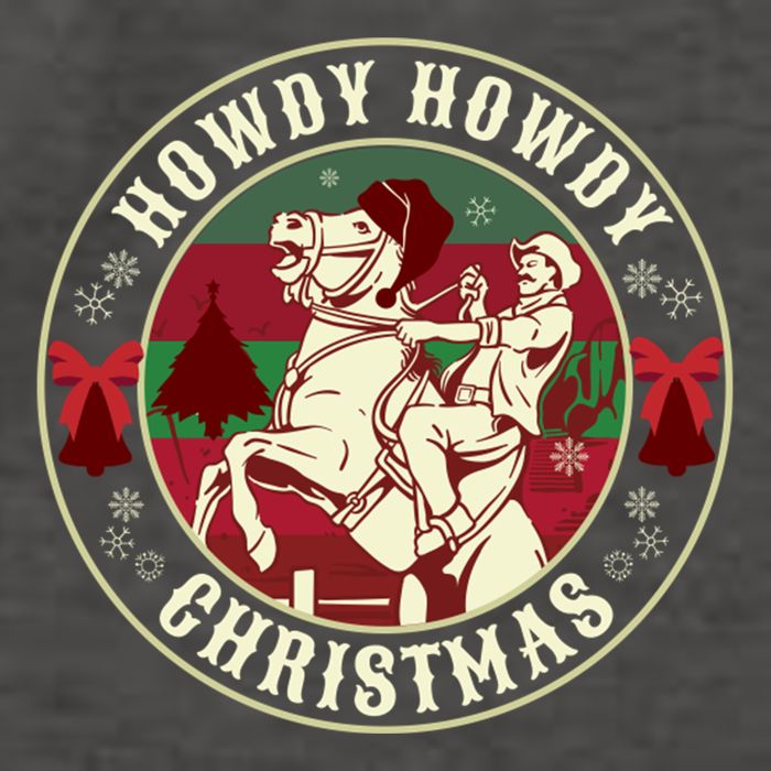 Howdy Howdy Western Christmas Vector Backpack