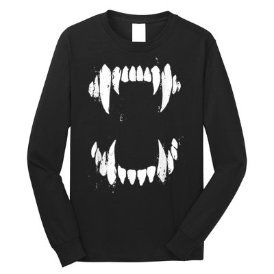 Halloween Horror Wolf Dog Vampire Monster Teeth Costume Long Sleeve Shirt