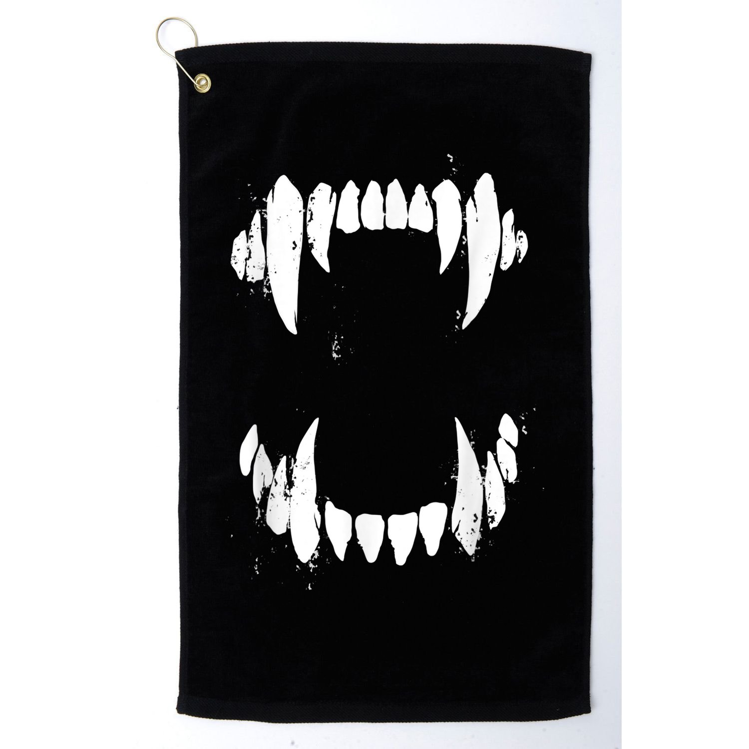 Halloween Horror Wolf Dog Vampire Monster Teeth Costume Golf Towel