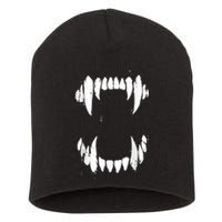 Halloween Horror Wolf Dog Vampire Monster Teeth Costume Short Acrylic Beanie