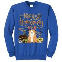 Happy Halloween Witch Corgi Cats Pumpkin Cute JackOLantern Gift Sweatshirt