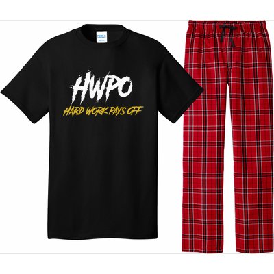 HWPO Hard Work Pays Off Motivate And Hustle Pajama Set