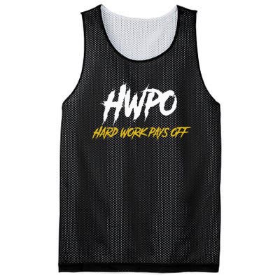 HWPO Hard Work Pays Off Motivate And Hustle Mesh Reversible Basketball Jersey Tank