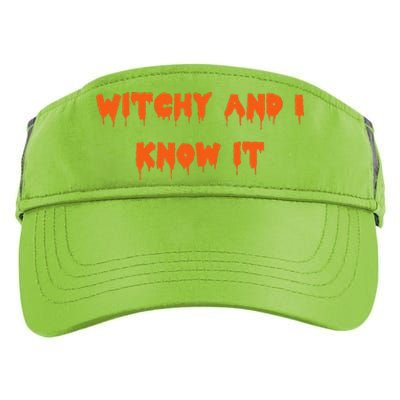 Happy Halloween Witchy And I Know It Spooky Costume Adult Drive Performance Visor