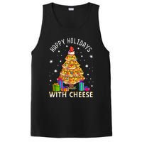 Happy Holidays With Cheese Pizza Christmas Tree PosiCharge Competitor Tank