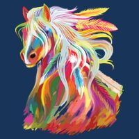 Horse Head Watercolor Equestrian Sweatshirt