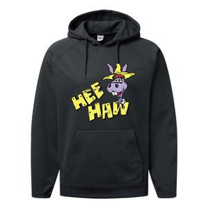 Hee Haw Wo Funny Performance Fleece Hoodie