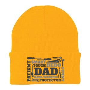 Hero Hard Working Dad Fathers Day Gift Knit Cap Winter Beanie