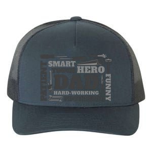 Hero Hard Working Dad Fathers Day Gift Yupoong Adult 5-Panel Trucker Hat