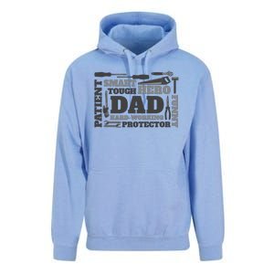 Hero Hard Working Dad Fathers Day Gift Unisex Surf Hoodie