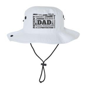 Hero Hard Working Dad Fathers Day Gift Legacy Cool Fit Booney Bucket Hat