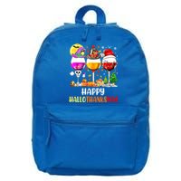 Happy Hallothanksmas Wine Glasses Wine Lover 16 in Basic Backpack