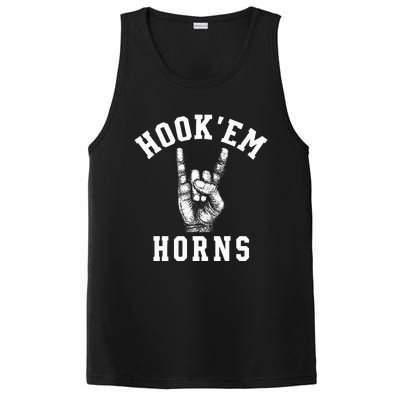 Hookem Horns Women Longhorn Head PosiCharge Competitor Tank