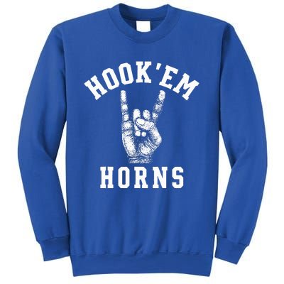 Hookem Horns Women Longhorn Head Sweatshirt