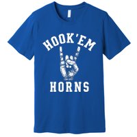 Hookem Horns Women Longhorn Head Premium T-Shirt