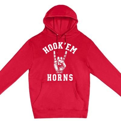 Hookem Horns Women Longhorn Head Premium Pullover Hoodie