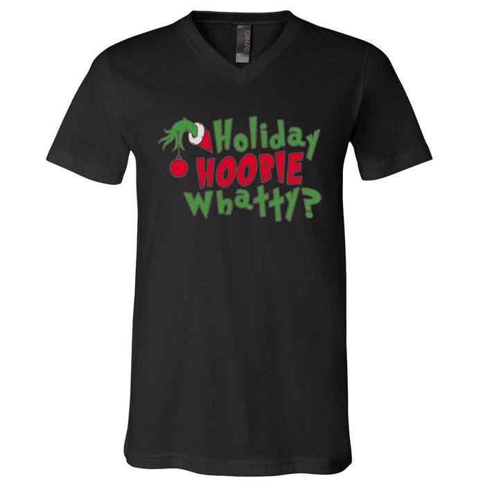 Holiday Hoobie Whatty The Stole Christmas V-Neck T-Shirt