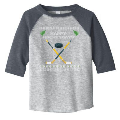 Happy Hockeydays Xmas For Lovers Toddler Fine Jersey T-Shirt