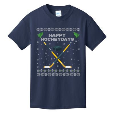 Happy Hockeydays Xmas For Lovers Kids T-Shirt
