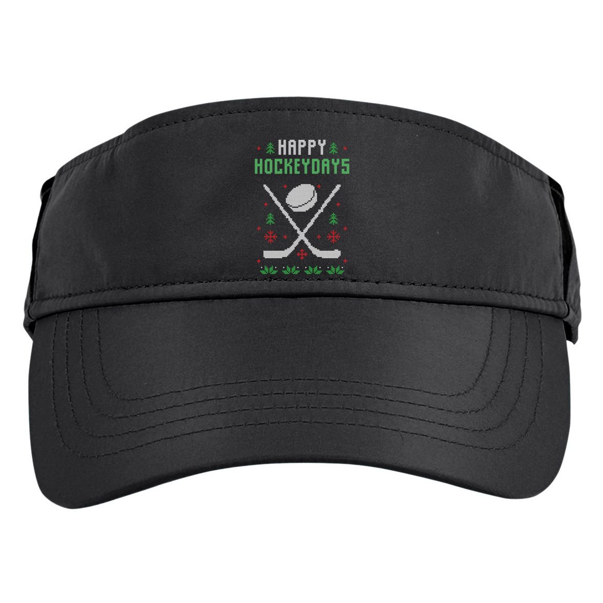 Happy Hockeydays Xmas For Lovers Adult Drive Performance Visor