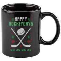 Happy Hockeydays Xmas For Lovers 11oz C Handle Ceramic Mug