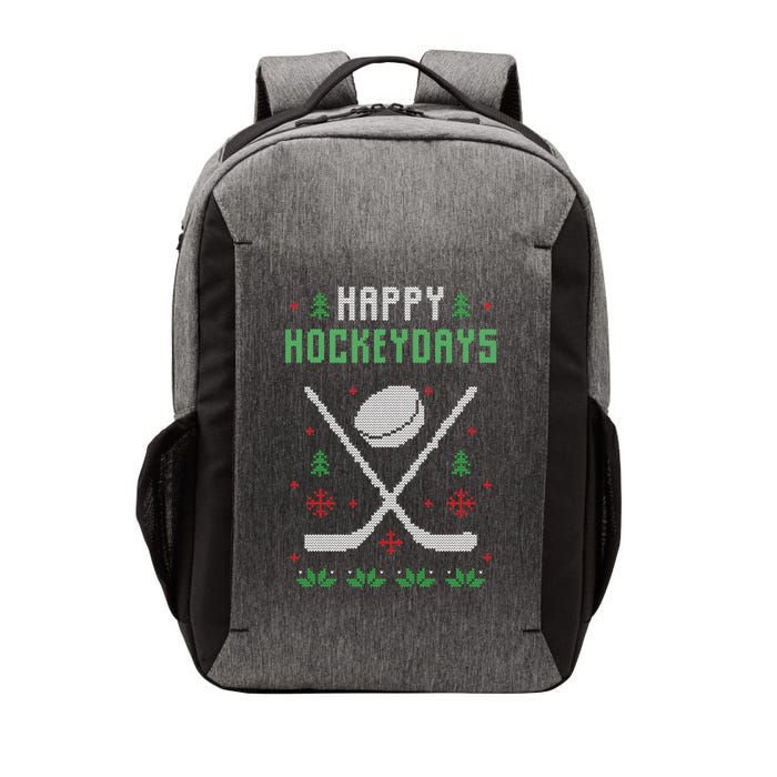 Happy Hockeydays Xmas For Lovers Vector Backpack