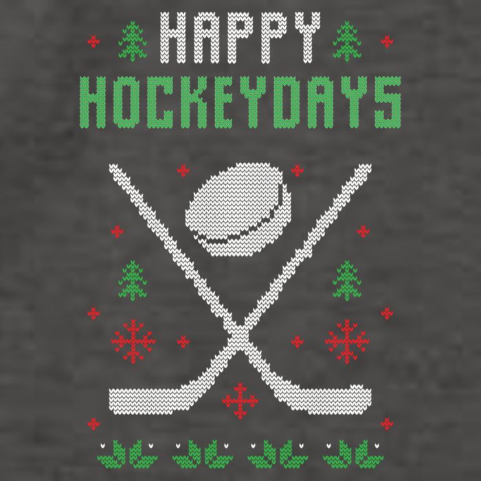 Happy Hockeydays Xmas For Lovers Vector Backpack