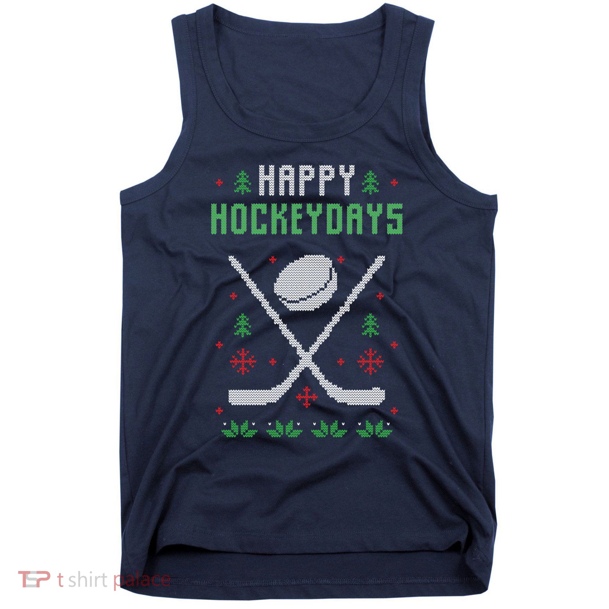 Happy Hockeydays Xmas For Lovers Tank Top