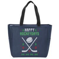 Happy Hockeydays Xmas For Lovers Zip Tote Bag