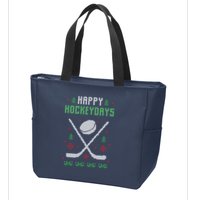 Happy Hockeydays Xmas For Lovers Zip Tote Bag