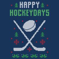 Happy Hockeydays Xmas For Lovers Zip Tote Bag