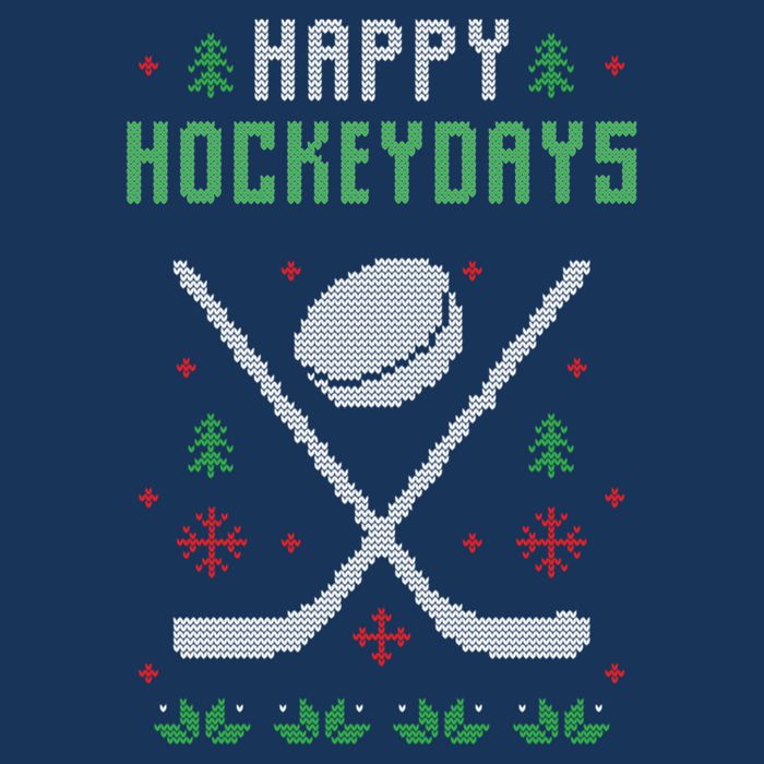 Happy Hockeydays Xmas For Lovers Zip Tote Bag