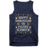 Happy Hanukkah Ya Filthy Schmuck Funny Hanukkah Idea Tank Top