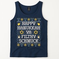 Happy Hanukkah Ya Filthy Schmuck Funny Hanukkah Idea Tank Top