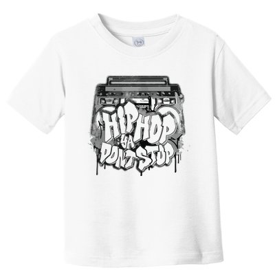 Hip Hop Ya Dont Stop Old School 80s 90s Boombox Toddler T-Shirt