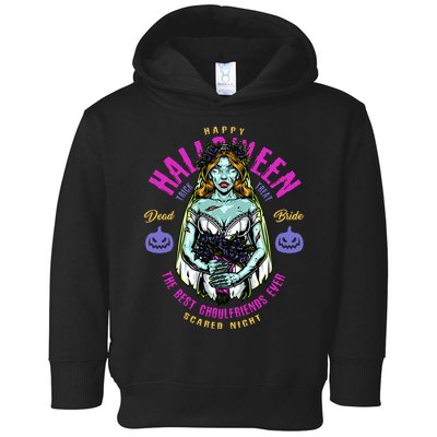 Happy Halloween Zombie Bride Ghoulfriends Zombies Funny Toddler Hoodie