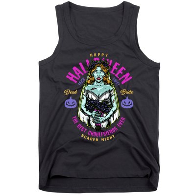 Happy Halloween Zombie Bride Ghoulfriends Zombies Funny Tank Top
