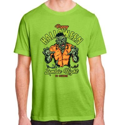 Happy Halloween Zombie Night Adult ChromaSoft Performance T-Shirt