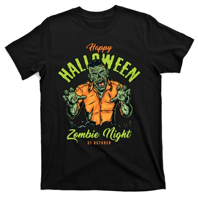 Happy Halloween Zombie Night T-Shirt