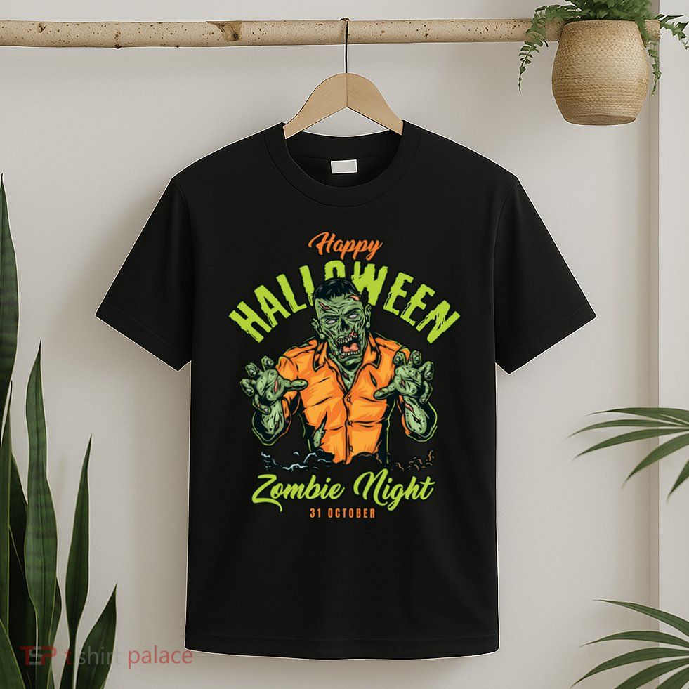 Happy Halloween Zombie Night T-Shirt
