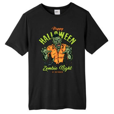 Happy Halloween Zombie Night Tall Fusion ChromaSoft Performance T-Shirt