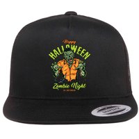 Happy Halloween Zombie Night Flatbill Hat