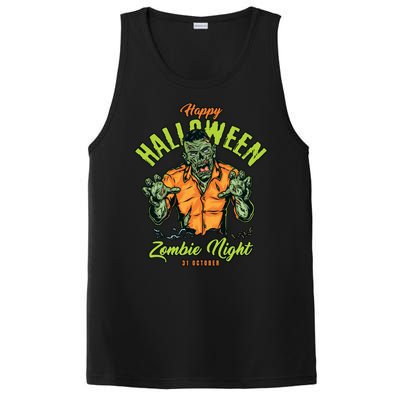 Happy Halloween Zombie Night PosiCharge Competitor Tank