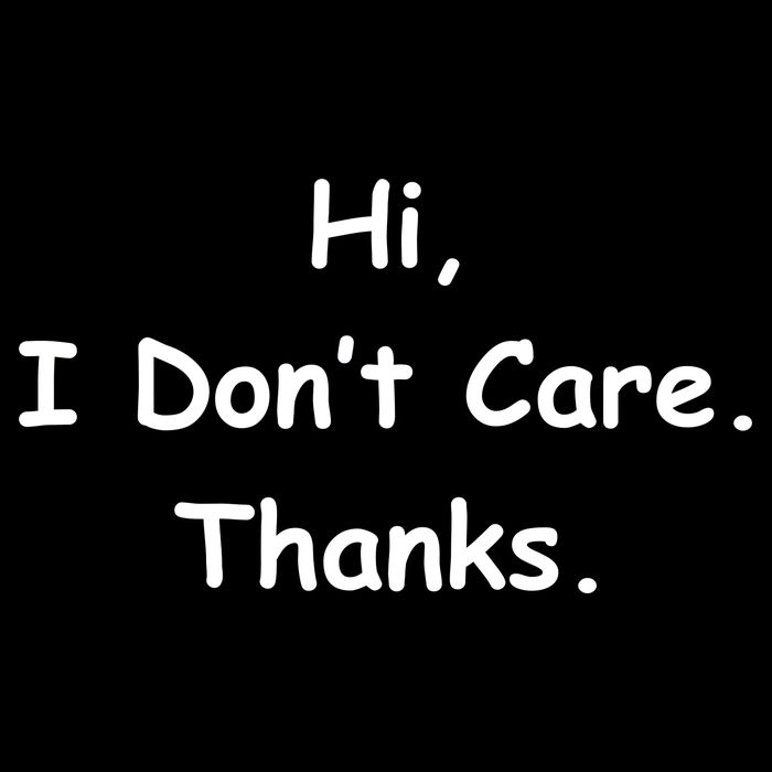Hi, I Don't Care. Thanks. Bucket Hat
